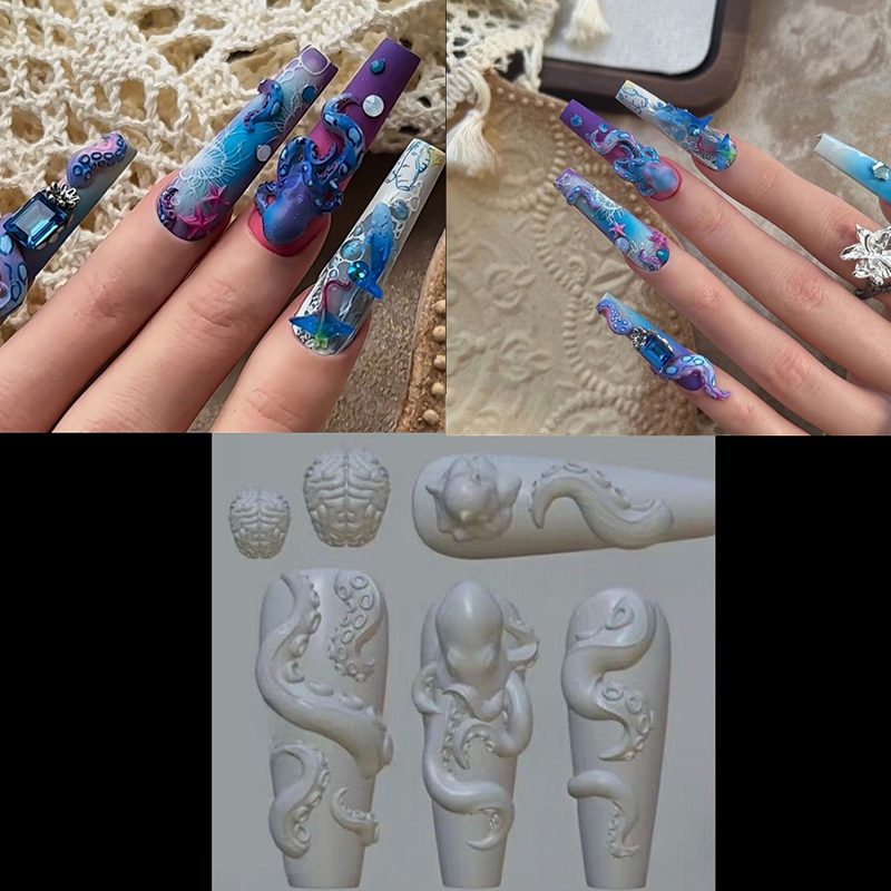 Nail Art Strawberry - ✰ ✪ Tavşan Çilek Okyanus Ahtapot