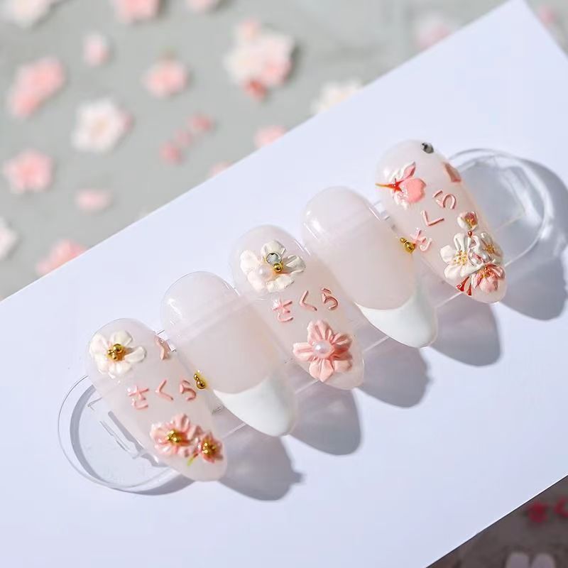 Nail Art Viral - Virüs Çiçekli Arı Tırnak Sanatı Çıkartmaları