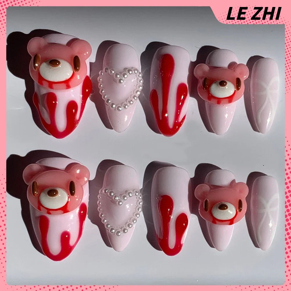 3D Kawaii El Oyması Rilakkuma  - Nail Art Strawberry incelemesi ve fiyatı