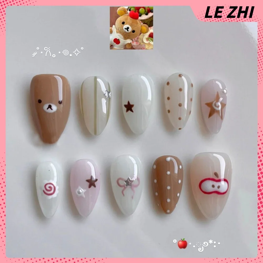 3D Kawaii El Oyması Rilakkuma  - Nail Art Strawberry incelemesi ve fiyatı