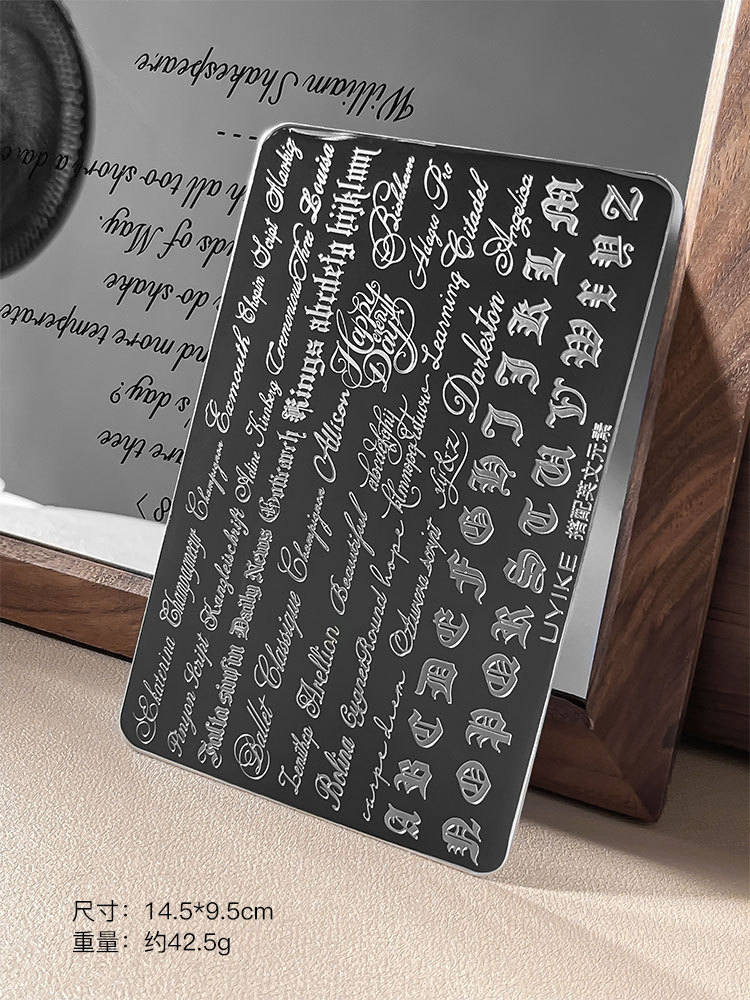 Gotik Harfli Tırnak Sanatı Tra - Nail Art Gothic incelemesi ve fiyatı