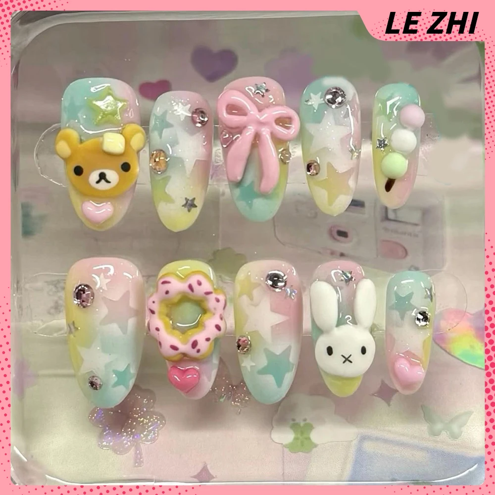 3D El Yapımı Rilakkuma Tırnak  - Nail Art Strawberry incelemesi ve fiyatı
