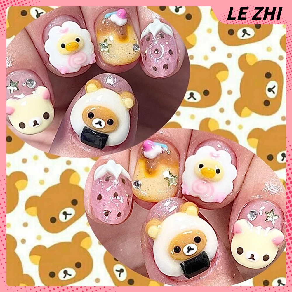 3D El Yapımı Rilakkuma Tırnak  - Nail Art Strawberry incelemesi ve fiyatı