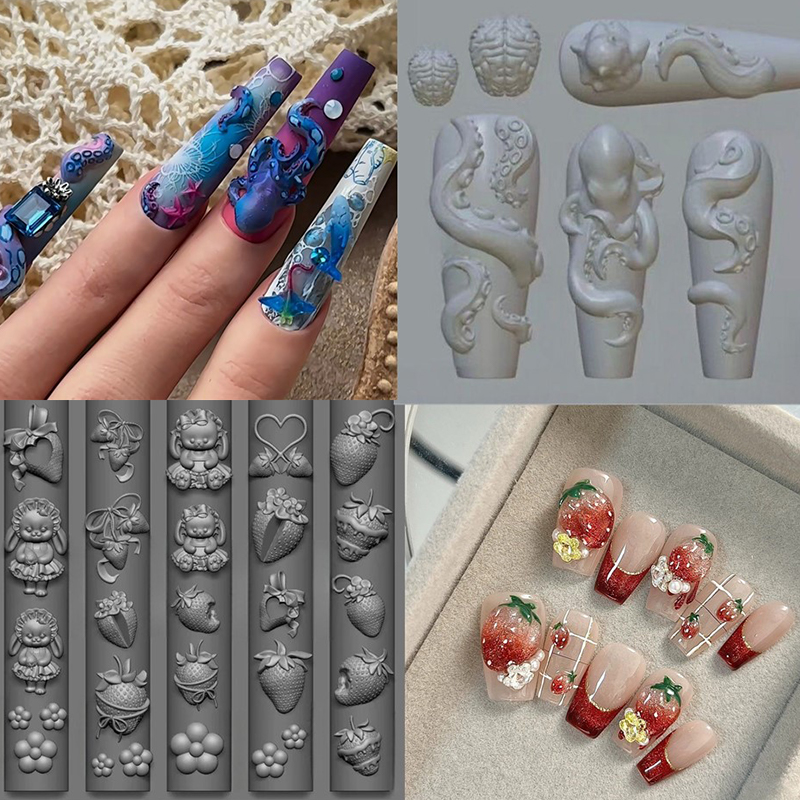 ✰ ✪ Tavşan Çilek Okyanus Ahtap - Nail Art Strawberry incelemesi ve fiyatı