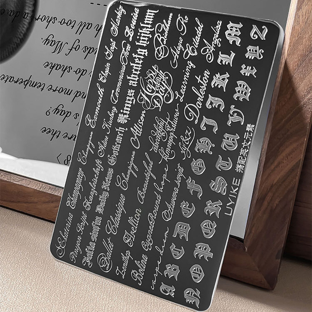 Gotik El Yazısı Harfler Tırnak - Nail Art Gothic incelemesi ve fiyatı