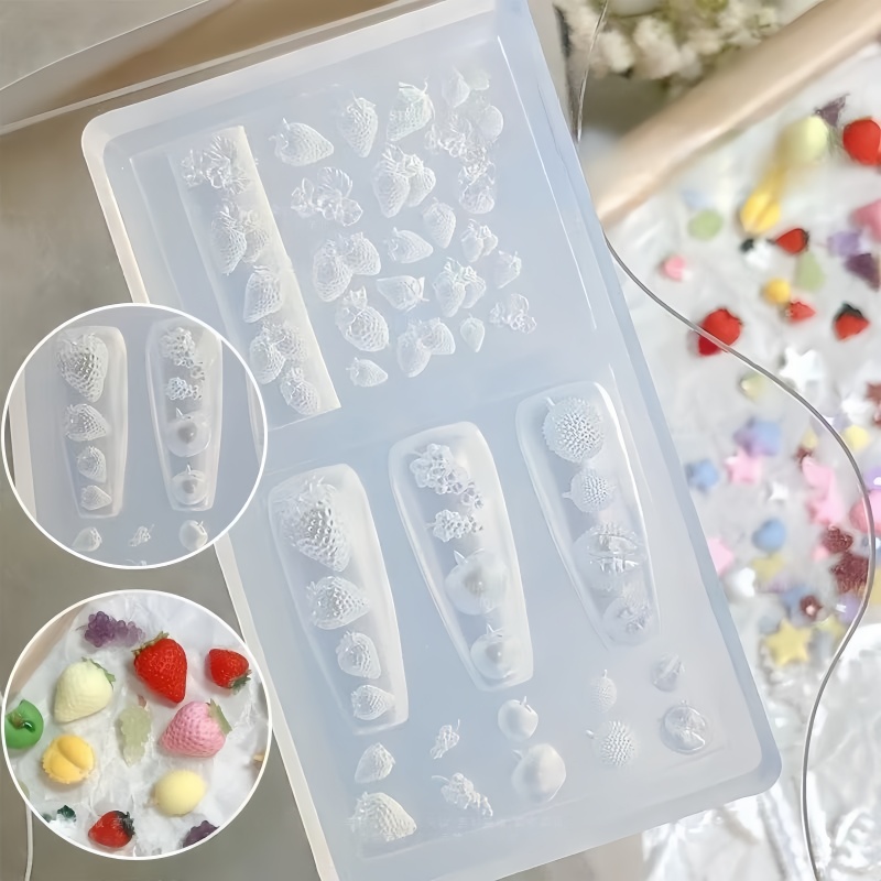 1 adet çilek tırnak kalıbı mey - Nail Art Strawberry incelemesi ve fiyatı