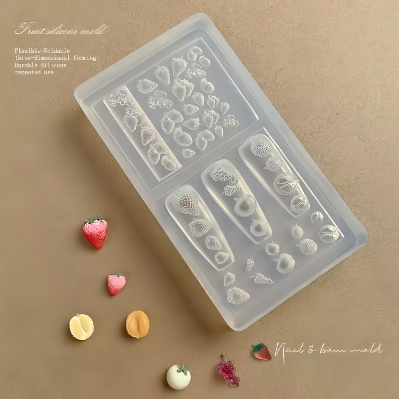 1 adet çilek tırnak kalıbı mey - Nail Art Strawberry incelemesi ve fiyatı
