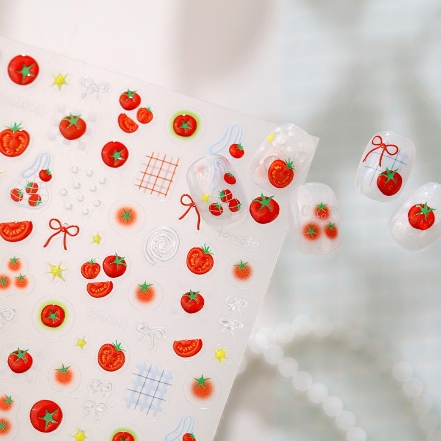5D Pastoral Kidcore Tırnak Çık - Nail Art Strawberry incelemesi ve fiyatı