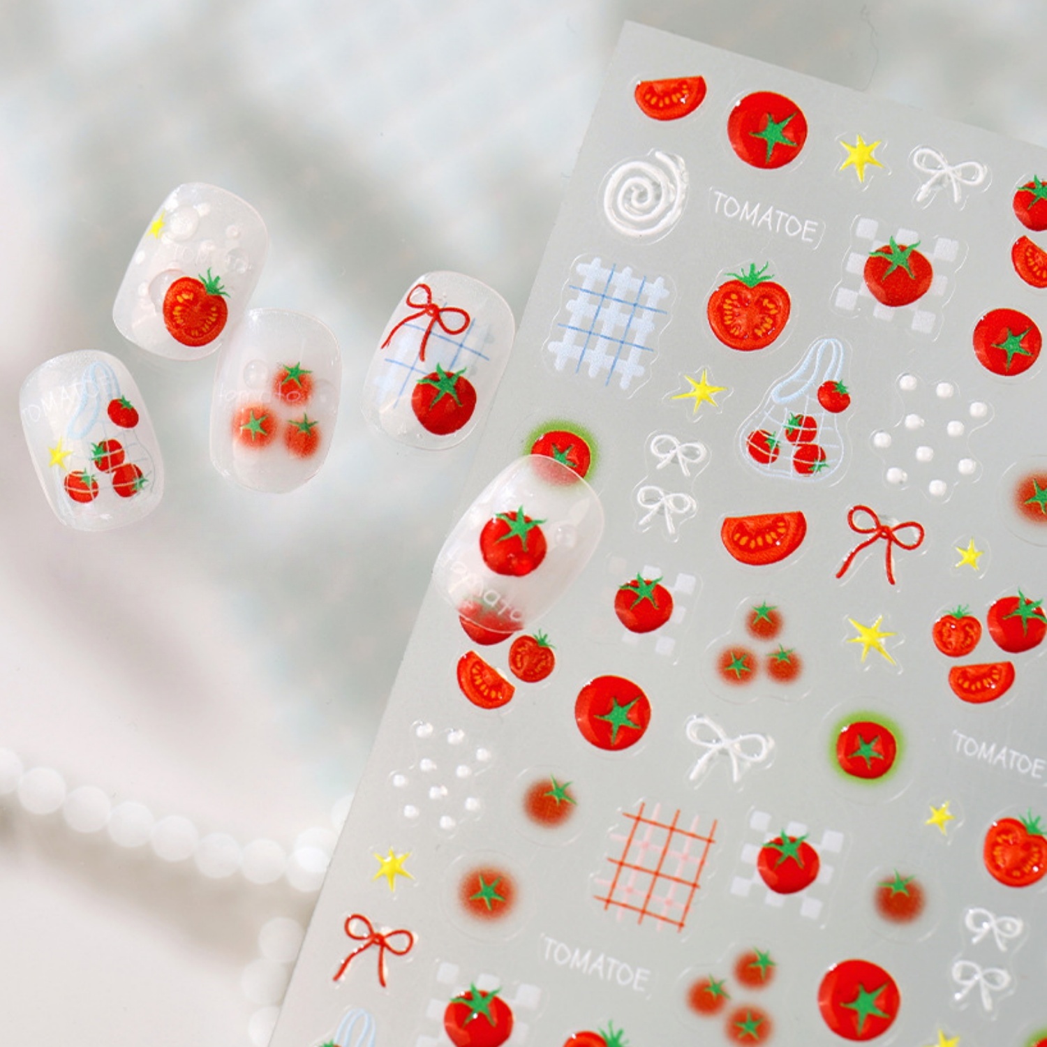 5D Pastoral Kidcore Tırnak Çık - Nail Art Strawberry incelemesi ve fiyatı