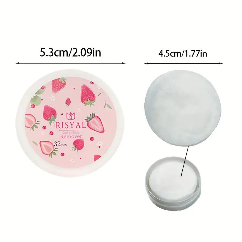 32 adet/kutu Çilek Oje Çıkarıc - Nail Art Strawberry incelemesi ve fiyatı
